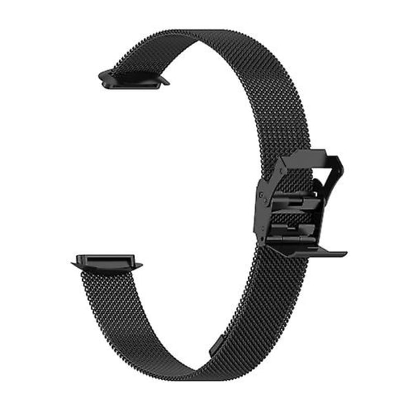 For Fitbit Luxe Clip-on Metal Watch Band Black