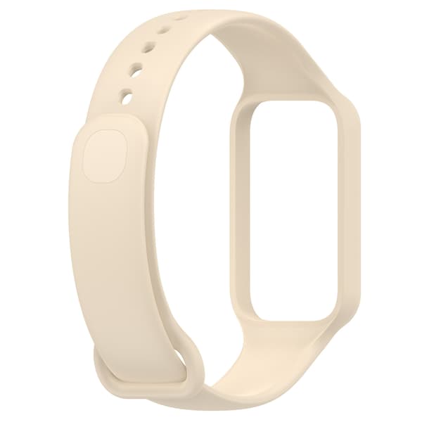 Silikoniranneke Xiaomi Band 8 Active/Redmi Band 2 -älykelloon (Beige)