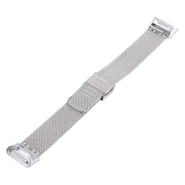 Til Fitbit Charge 5 Milan Steel Double Buckles Strap Watch Band Silver