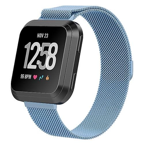 För Fitbit Versa 2 / Fitbit Versa Lite Milanese watch , liten storlek: 2,3x22,5cm Ice Blue