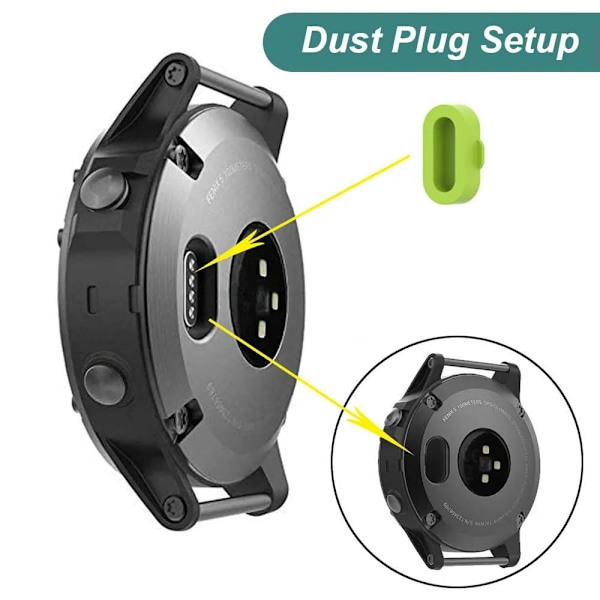Oplader til Garmin Fenix 6/ 6 Solar/ 6 Sapphire/Fenix 6S/ 6S Sola/ 6S Sapphire/Fenix 6X/ 6X Solar/ 6X, opladningskabel