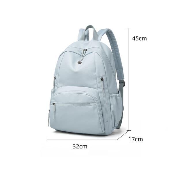 Kestävä vedenpitävä opiskelijareppu, monipuolinen reppu teini-ikäisille Light Gray