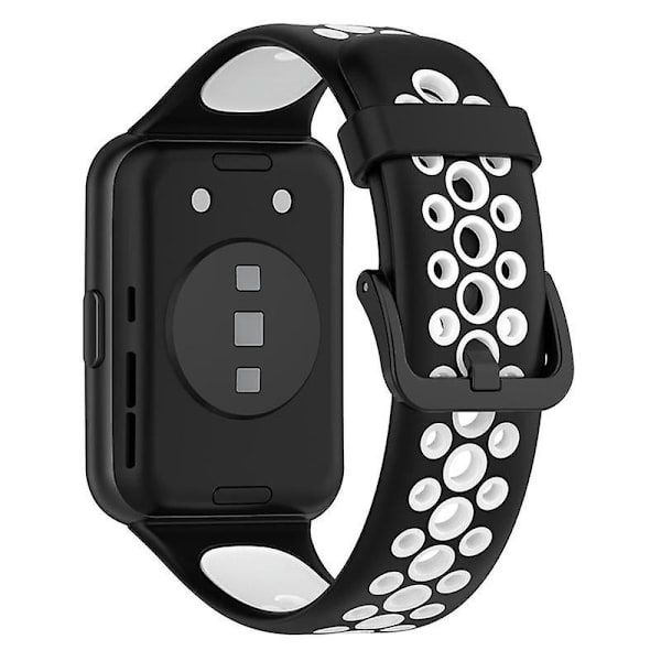 For Huawei Watch Fit 2/Watch Fit 2 Active Dual Color Watch Silicone Replacement Wrist Strap Style B