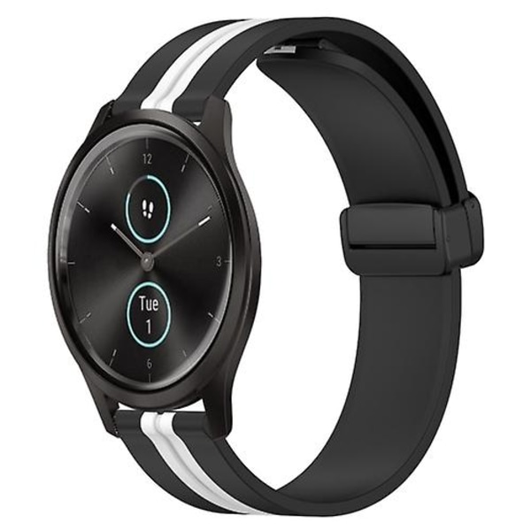 Garmin Garminmove Style 20 mm taittuva magneettilukko watch Black-White