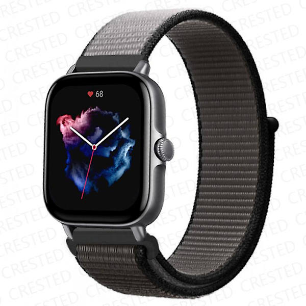 20 mm 22 mm watch för Amazfit Gts/2/2e/4/3/mini Gtr 4/2/3/ pro 47 mm Stratos 3 nylon Pulseira Correa Amazfit bipsband Iron anchor gray 44 20mm