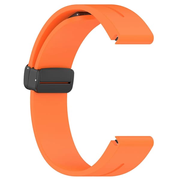 Sort spænde 22mm silikone urrem til Garmin Fenix 7/forerunner 965/955/945/935 Orange