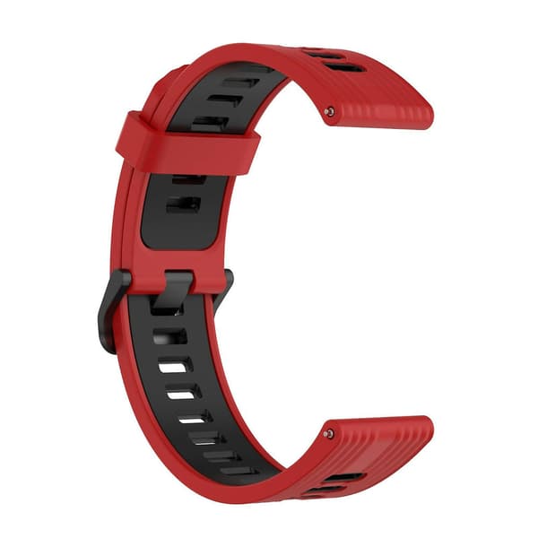Silikonrem for Huawei Watch GT 3 42mm 2 Red Black