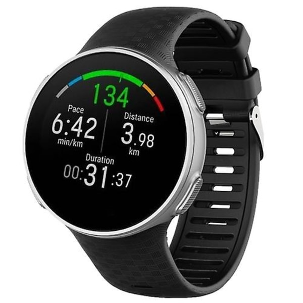 Til Polar Vantage V Silikone Smart Watch Band Black