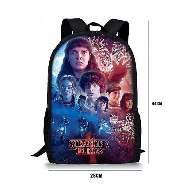 Stranger Things 4 Justerbar Rem Stropp Skoleveske Studenter Ryggsekk Gaver