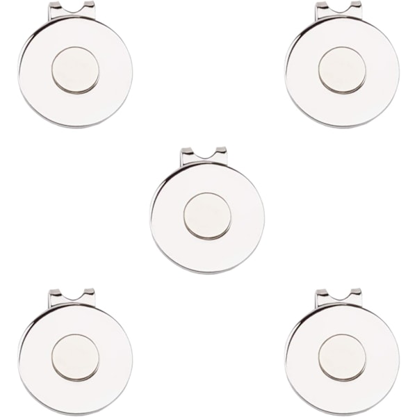 Magnetiska Golfhattklämmor - Golfbollsmärkeshållare (5-pack)
