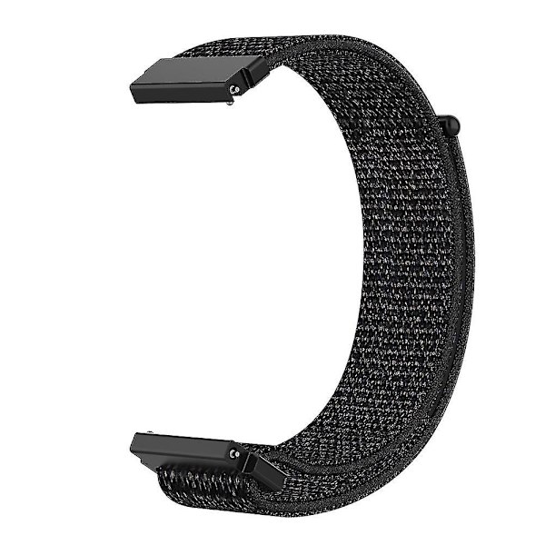 Watch för 18 mm nylon klocka med andningsförmåga för F-ossil Gen 4 Black