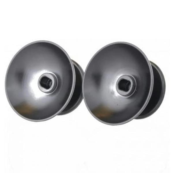 2 st greppstift kompatibel med Ps4 Xbox One spelkontroll Universal metall svamp rocker cap black