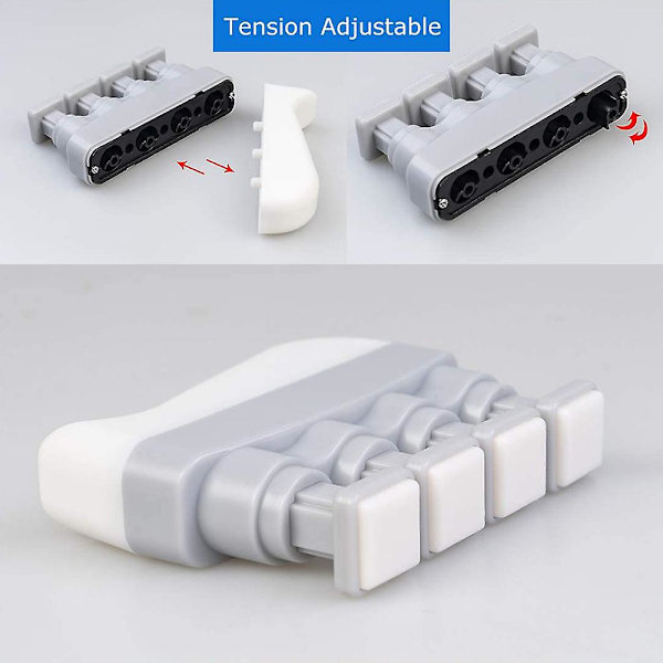 Håndtrener grepstyrketreningssett, finger trener underarmstrener Off-white