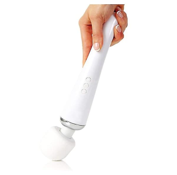 Trådlös massageapparat - Den mest kraftfulla terapeutiska power - USB laddning - Vit