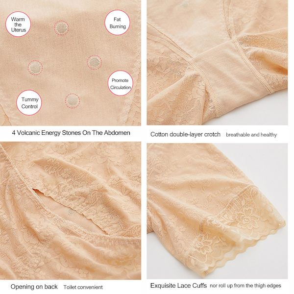 Dame Body Shaper Slim Fit Højtalje Korset Postpartum Abdominal Bælte nude xl