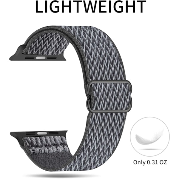 Elastisk Solo Loop-reim kompatibel med Apple Watch-reimer 13 38mm/40mm/41mm