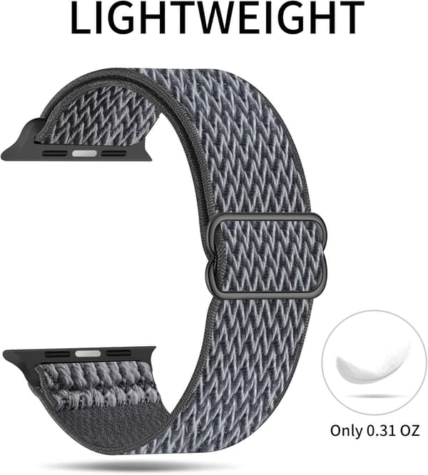 Strækbart Solo Loop-armbånd kompatibelt med Apple Watch-remme 13 38mm/40mm/41mm