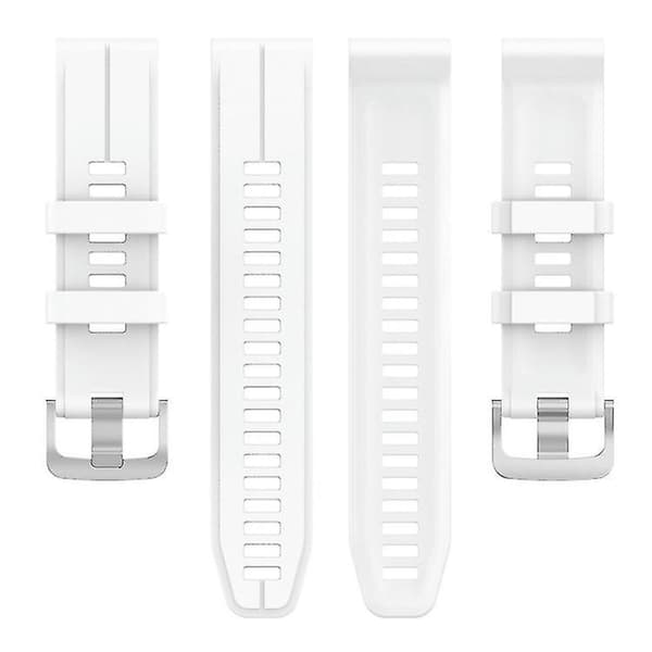 Til Garmin Descent G1 / Forerunner 745/945/935 / Approach S62 Solid Color Silicone Watch VDCC 1 White