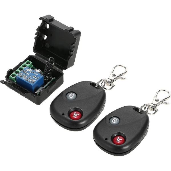 Trådløs fjernbryter relé sender mottaker 433mhz Dc 12v 1ch Universal fjernkontroll bryter modul og Rf sender Smart Home fjernkontroll