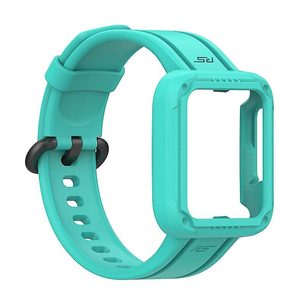 Xiaomi Redmi Watchmi Watch 2/Mi Watch Lite/Mi Watch Lite 2 -rannekke rannekkeella ja kellokuorella Green