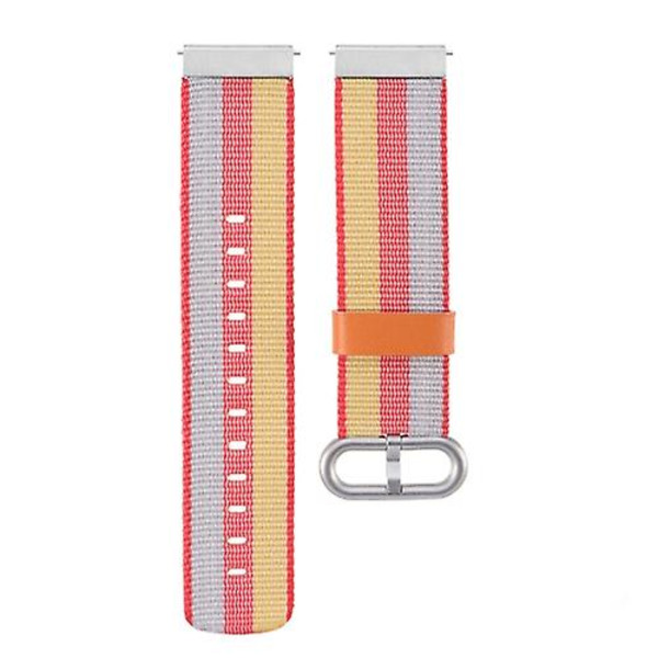 For Garmin Vivoactive 3 Nylon klokkerem med spenne Yellow