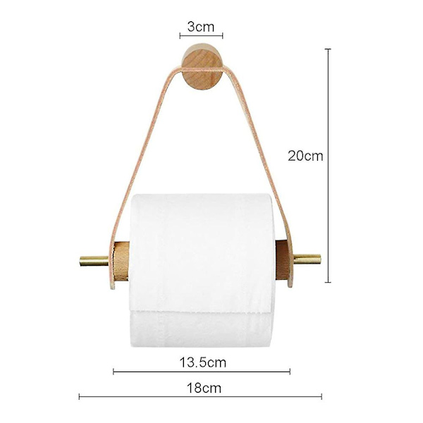 Toiletrulleholder Træ, Toiletrulleholder til toiletbadeværelse