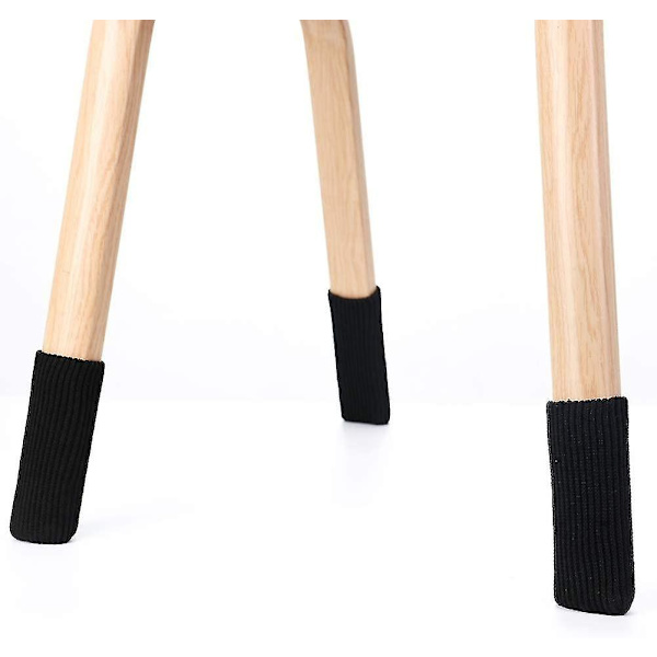 24st Stolbenstrumpor Elastiska möbler Benstrumpor, golvskydd black