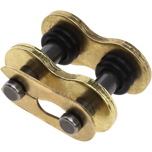 Motorsykkelkjede Ringforbindelseslenke - 525 VX Universal Nittkjede Ring (Gull)