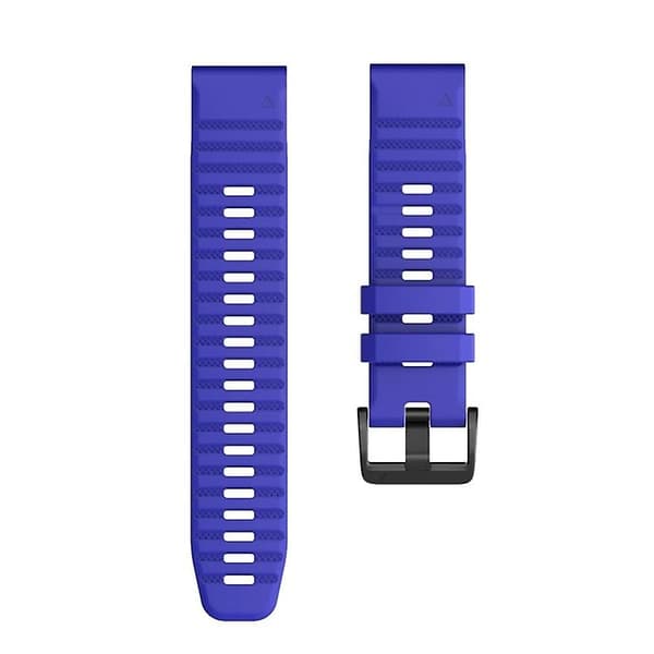 Til Garmin Fenix ​​7x silikone urrem Sapphire Blue