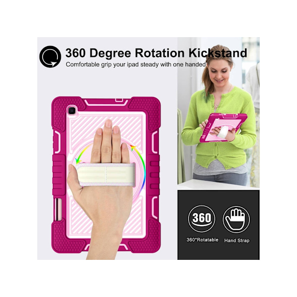 Samsung Galaxy Tab S6 Lite 10.4 Rhp Tablet Fodral Röd