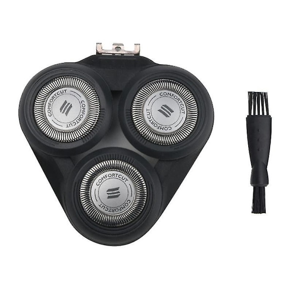 Reservedeler barberhode for S5000 S5370 S5571 S5420 S5140 S5078 S5077 S5050 S5082 Elektrisk blad-svart