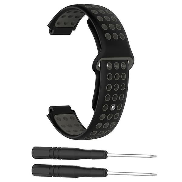 För Garmin Forerunner 220 / 230 / 235 / 630 / 620 / 735xt watch Black gray