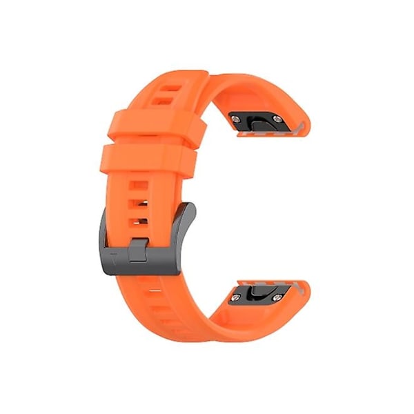 Rem för Garmin Descent Mk2I 26 mm silikon sport rent färgad klockarmband orange