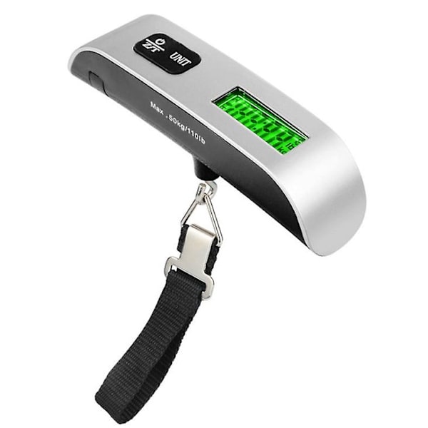 50kg/10g elektroninen vaaka LCD digitaalinen riippuva matkatavaravaaka Jousivaaka