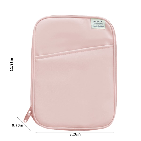 Bærbar veske egnet for 11 tommers nettbrett Reisebeskyttende etui Rosa