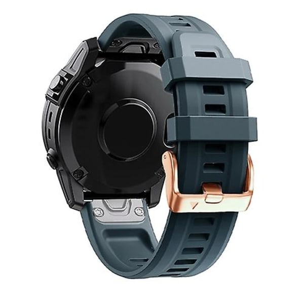 För Garmin Fenix ​​5s Plus 20 mm roséguldspänne i watch Navy blue