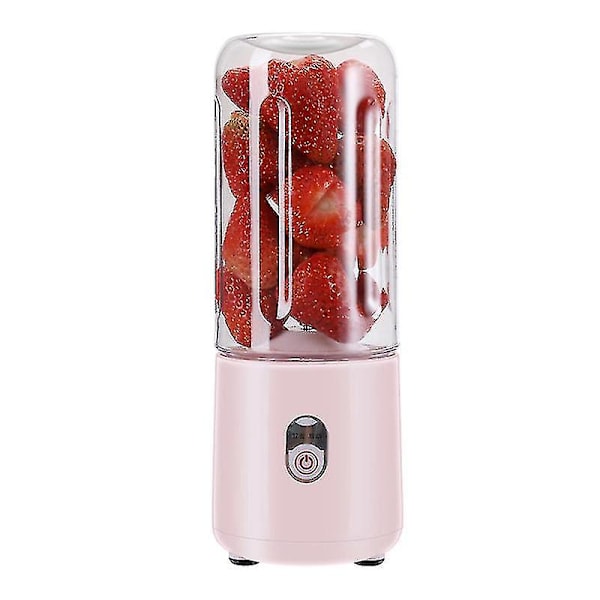 Bærbar Blender Mini Blender Til Juice, 500ml Personlig Blender Genopladelig Pink