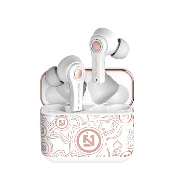 Langattomat Bluetooth-kuulokkeet TS-100 TWS mikrofonilla ja latauskotelolla