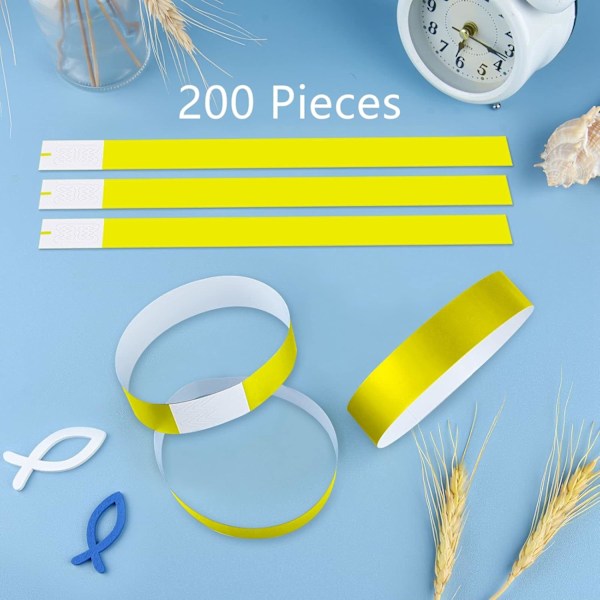200 st gula armband för evenemang och fester