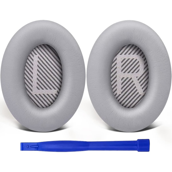 Ersättnings öronkuddar för Bose Quietcomfort 35 (qc35) & Quiet Comfort 35 Ii (qc35 Ii) hörlurar, öronkuddar med mjukare läder, brusisolering