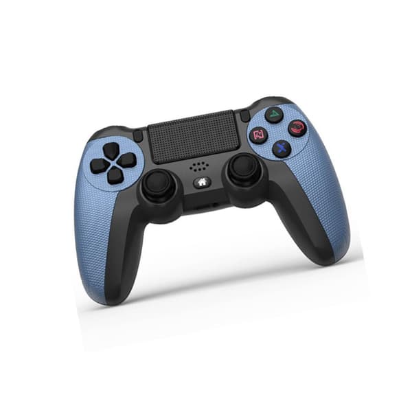 Trådløs Bluetooth-spillkontroller for PS4 - Kamuflasjeblå, dobbel vibrasjonskontroller med lyslist
