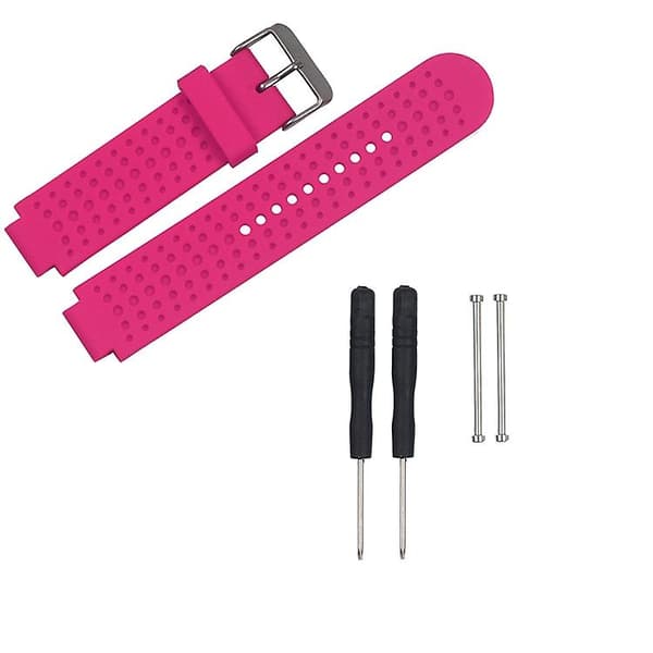 Til Garmin Forerunner 620 ensfarvet urrem til håndledsrem Rose Red