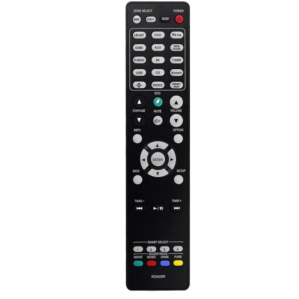 Rc042sr Fjernkontroll for 4k Uhd Ultra Hd Av-mottakere Fjernkontroll Sr6015 Nr1711 Sr5015 Dab Sr5
