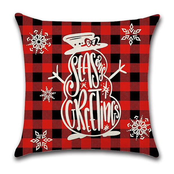Chcristmas Dekoration Jul Kuddfodral Cover Soffa Kuddar