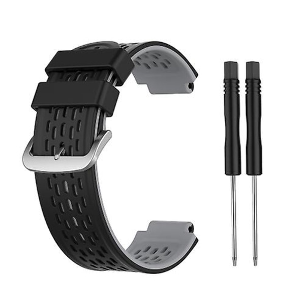 For Garmin Approach S2 / S4 Tofarget silikonklokkerem Black Grey