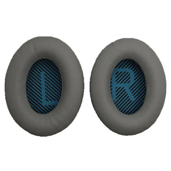 Ersättande öronkuddar Hörlurskuddar Fodral för Bose Quietcomfort Qc2 Qc15 Qc25 Ae2 Qc35 Headset Gray and Blue