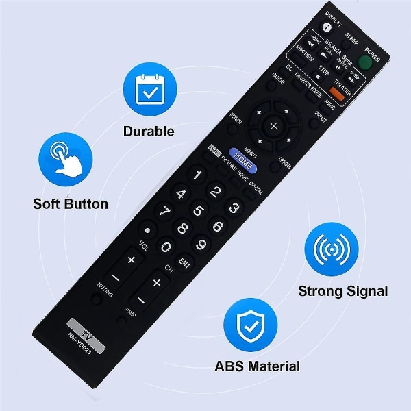 -yd023 Fjernkontroll erstatning for LCD LED TV HDTV -32vl140 -32xbr6 -37xbr6 -40v4100 -40v4150