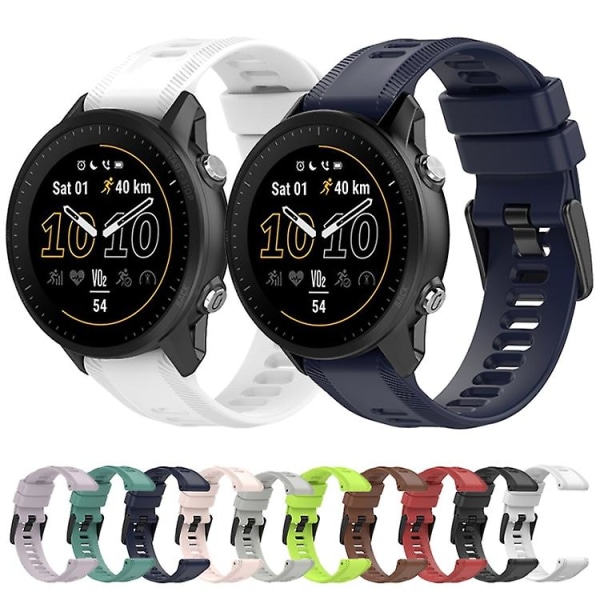 Til Garmin Approach S60 22mm ensfarvet silikoneurrem Red