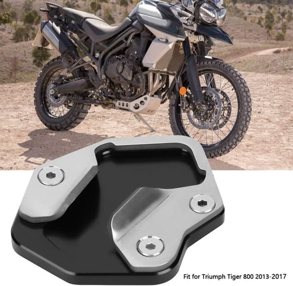 Motorcykel Støttefod Forlængerpude, Side Støtte Forlænger til Tiger 800 (2013-2017)