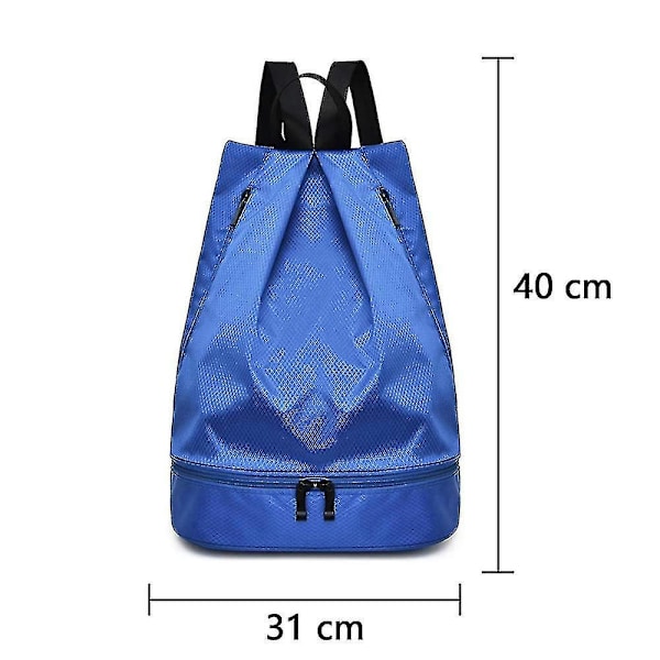 Kiristysnauhainen reppu, vedenpitävä, kengätaskulla, Shznv Blue